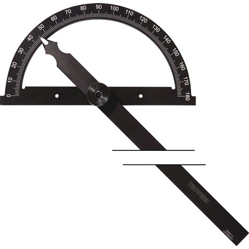 TECWERK Winkelmesser Gradbogen-D.200mm Schenkel-L.300mm TECWERK