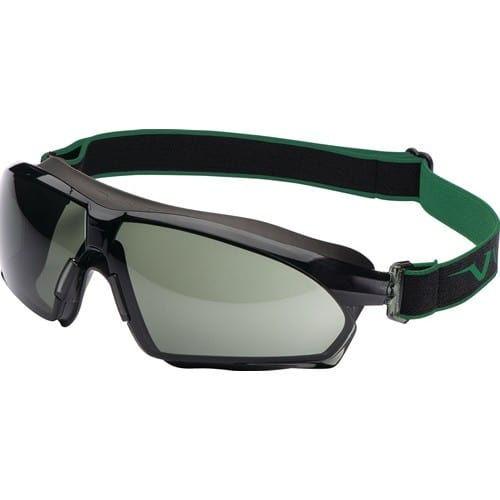 UNIVET Schutzbrille 625 EN166,EN170,EN172 Rahmen dunkelgrau,Scheibe grün G15
