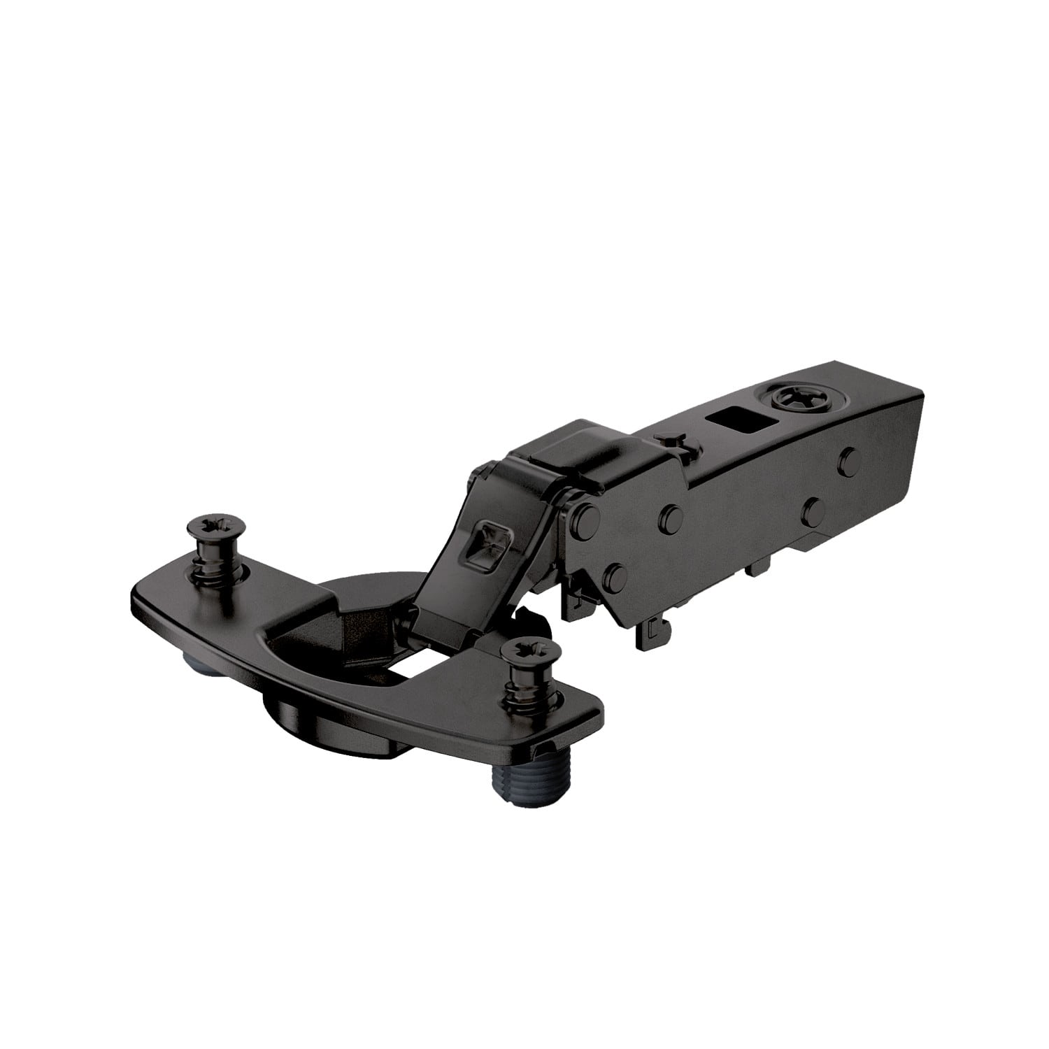 HETTICH Sensys Dünntürscharnier, Türdicke ab 10 mm, mit integrierter Dämpfung (Sensys 8646i), obsidianschwarz, 9091794