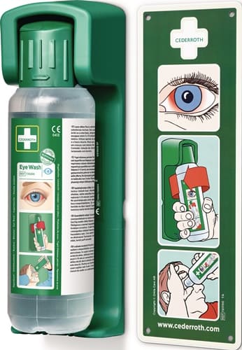CEDERROTH Augenspülflasche 2 x 0,5l DIN EN15154-4 CEDERROTH