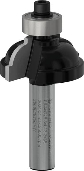 BOSCH Profilfräser F, 8 mm, R1 6,3 mm, D 28,5 mm, L 13,2 mm, G 54 mm