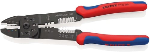 KNIPEX Crimpzange L.240mm 0,5-6(AWG 20-10)/0,5-2,5 (AWG 20-13) mm² KNIPEX