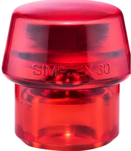 HALDER Schonhammerkopf SIMPLEX Kopf-Ø 30mm Plastik rot hart HALDER