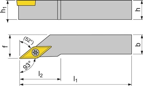 TECWERK Klemmdrehhalter SVJBR2020K16 re.vern.Außen TECWERK