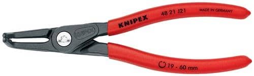 KNIPEX Präzisionssicherungsringzange J 21 f.Bohrungen D.19-60mm L.165mm KNIPEX