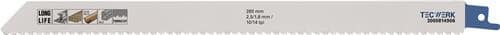 TECWERK Säbelsägeblatt L.280mm B.19mm TPI 10/14 2,5/1,8mm 5 St./Karte TW