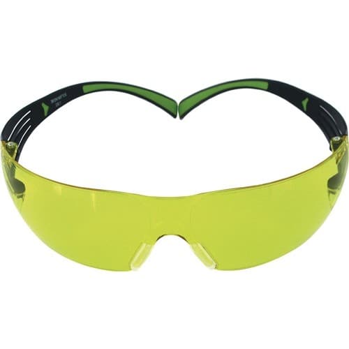 3M Schutzbrille SecureFit™ 400 EN166,EN170,EN172 Bügel schwarz grün,Scheibe gelb