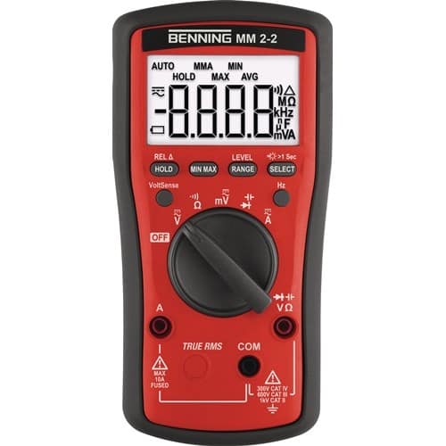 BENNING Multimeter MM 2-2 0,01 mV – 600V AC/DC TRUE RMS BENNING