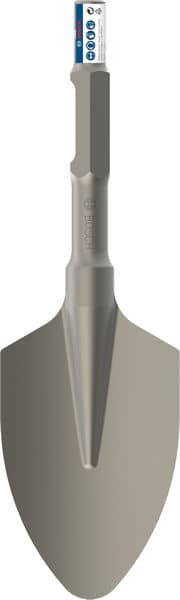 BOSCH Spatmeißel mit 30-mm-Sechskantaufnahme, abgerundet, 400 x 135 mm