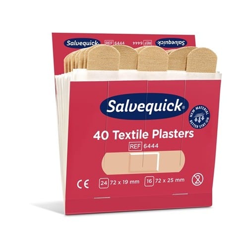 SALVEQUICK Pflasterstrips Salvequick elastisch 6 Nachfüllpack je 40 St.SALVEQUICK