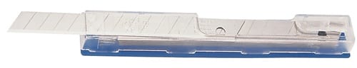 TECWERK Abbrechklinge L100xB17,7xS0,5mm Titan 0 Sollbruchstellen 10 St./Spender TECWERK