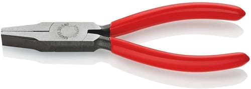KNIPEX Flachzange Gesamt-L.140mm Kopf pol.schwarz atram.Ku.-Überzug KNIPEX