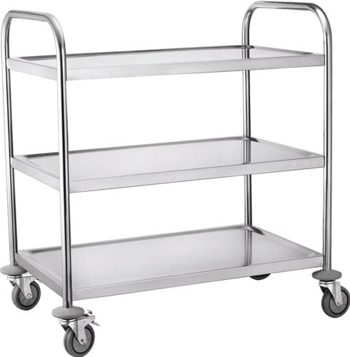 RUXXAC Tischwagen 3 Ladeflächen L820xB500mm silber Trgf.150kg RUXXAC