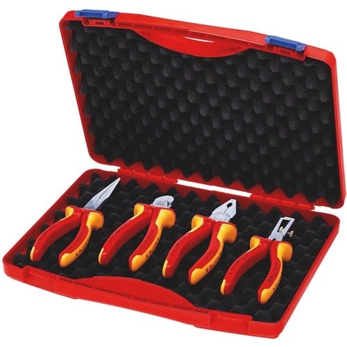 KNIPEX Zangensatz Kompakt-Box Inh.4tlg.VDE Kunststoffkoffer KNIPEX