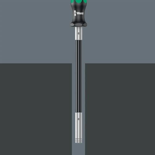 WERA Bithandhalter 393 S 1/4 Zoll m.Magnet Klingen-L.173,5mm Kl.flex.3K-Griff WERA