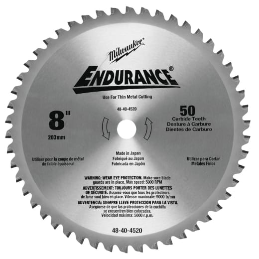 MILWAUKEE 203/15,87 mm Z50 Kreissägeblatt für Metall-Handkreissägen