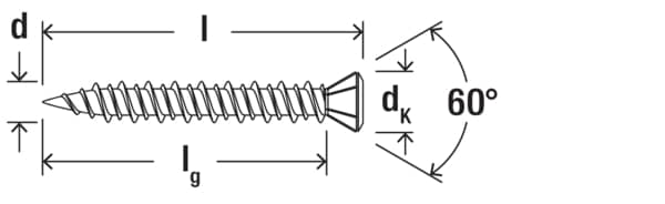 FISCHER Gipsfaserplattenschrauben mit HiLo-Gewinde (fermacell)