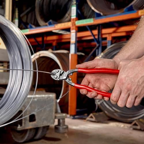 KNIPEX Kompaktbolzenschneider CoBolt® L.250mm Ku.-Überzug ger.3,8mm o.Aussparung
