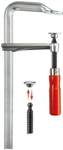 BESSEY Ganzstahlschraubzwinge GZ Spann-W.250mm A.120mm Holzgriff BESSEY