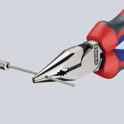 KNIPEX Spitzkombizange L.145mm pol.Comfort-Griff schwarz atram.KNIPEX