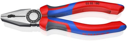 KNIPEX Kombizange L.180mm pol.Mehrkomp.-Hülle KNIPEX
