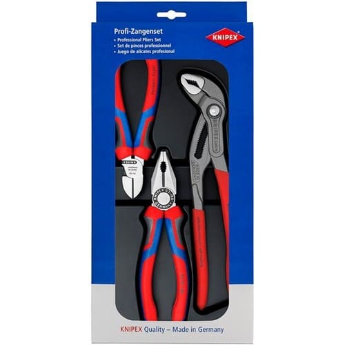 KNIPEX Zangensatz Bestseller-Paket Inh.3tlg.pol.Kunststoff-Tiefziehteil KNIPEX