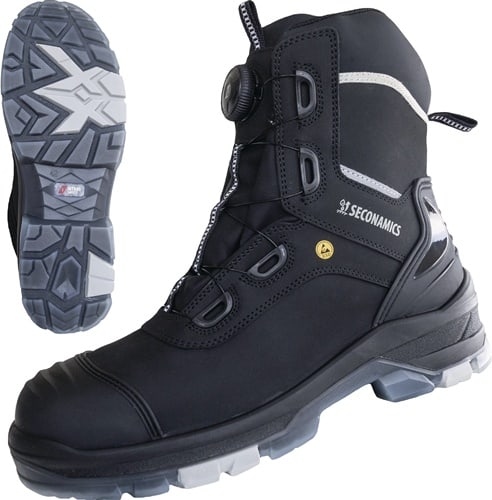 NITRAS Sicherheitsstiefel ULTIMATE STEP HIGH FIT Gr.38 W.11 schwarz S7S CI FO SC SR