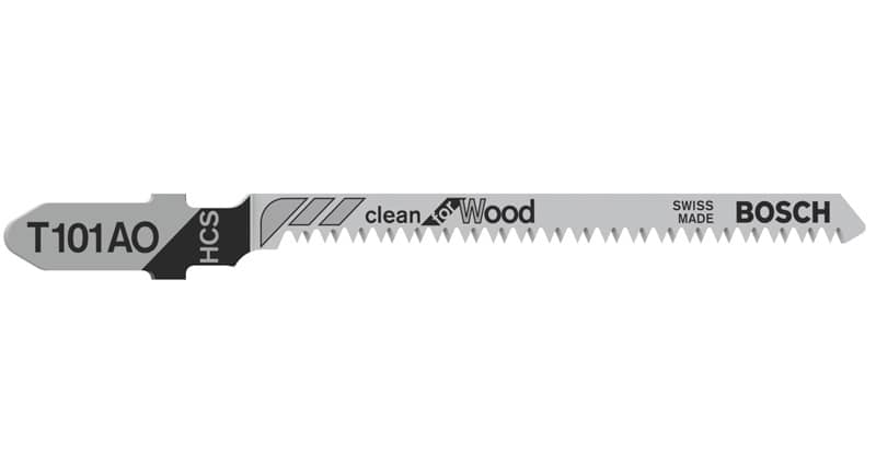 BOSCH Stichsägeblatt T 101 AO Clean for Wood, 5er-Pack