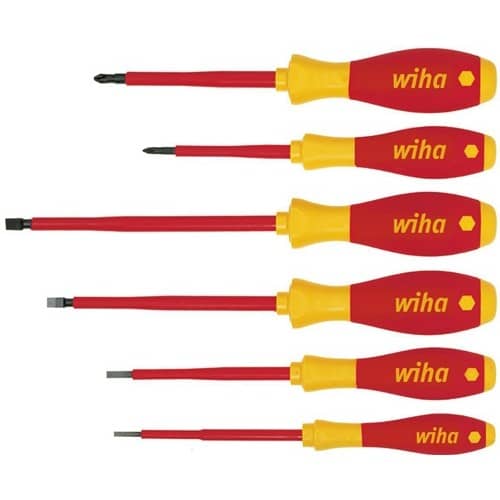 WIHA Schraubendrehersatz 320N K6 6-tlg.Schlitz/PH VDE WIHA