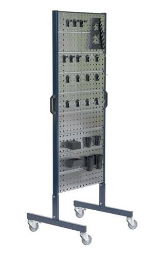 RAACO Doppelstativ m.6 Lochplatten beiseitig m.Werkzeughaken z.bestücken