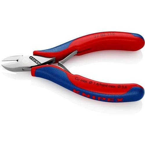 KNIPEX Elektronikseitenschneider L.115mm Form 0 Facette ja,kl.2K-Hülle