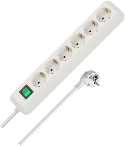 BRENNENSTUHL Steckdosenleiste Eco Line 16 A 250 V Steckd.6 1,5m H05VV-F 3x1,5mm² BRENNENSTUHL