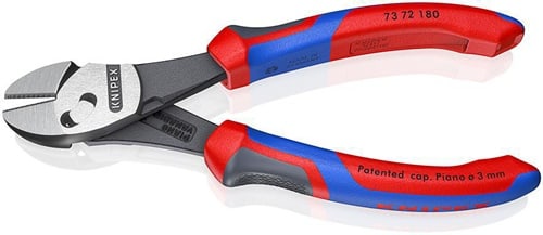 KNIPEX Hochleistungsseitenschneider TwinForce® L.180mm pol.Comfort-Griff KNIPEX