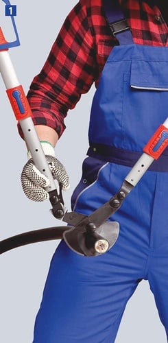 KNIPEX Kabelschere Werkzeuglänge 570-770mm Kopf brün.2K-Hülle KNIPEX