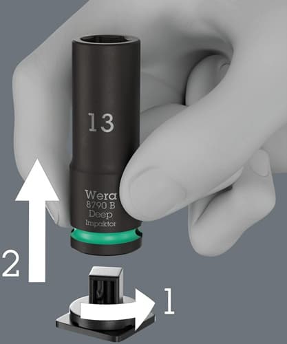 WERA Steckschlüsselsatz 8790 B Impaktor Deep Set 1 14-tlg.3/8 Zoll WERA