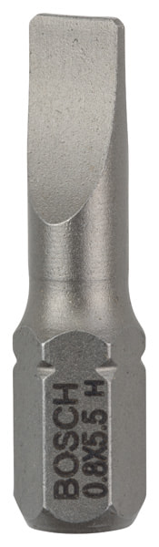 BOSCH Schrauberbit Extra-Hart S 0,8 x 5,5, 25 mm, 25er-Pack