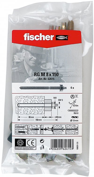 FISCHER Ankerstange RG M8x150 B (4)