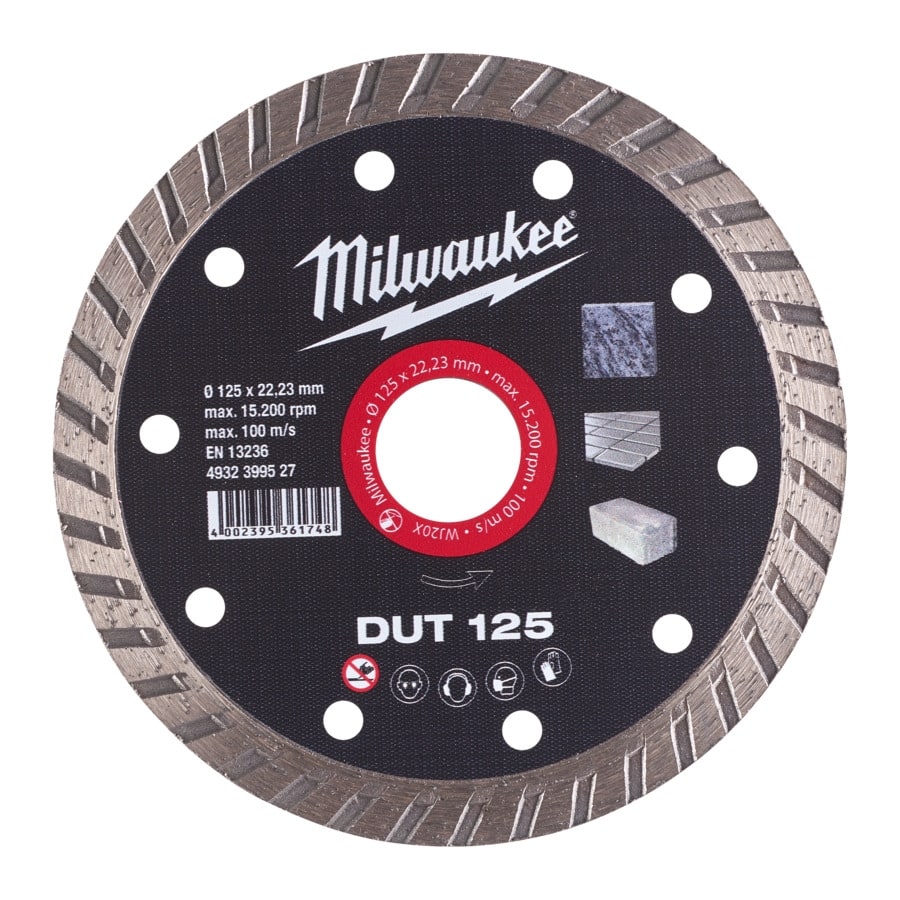 MILWAUKEE Universal geschlossen Diamanttrennscheibe DUT 125 mm