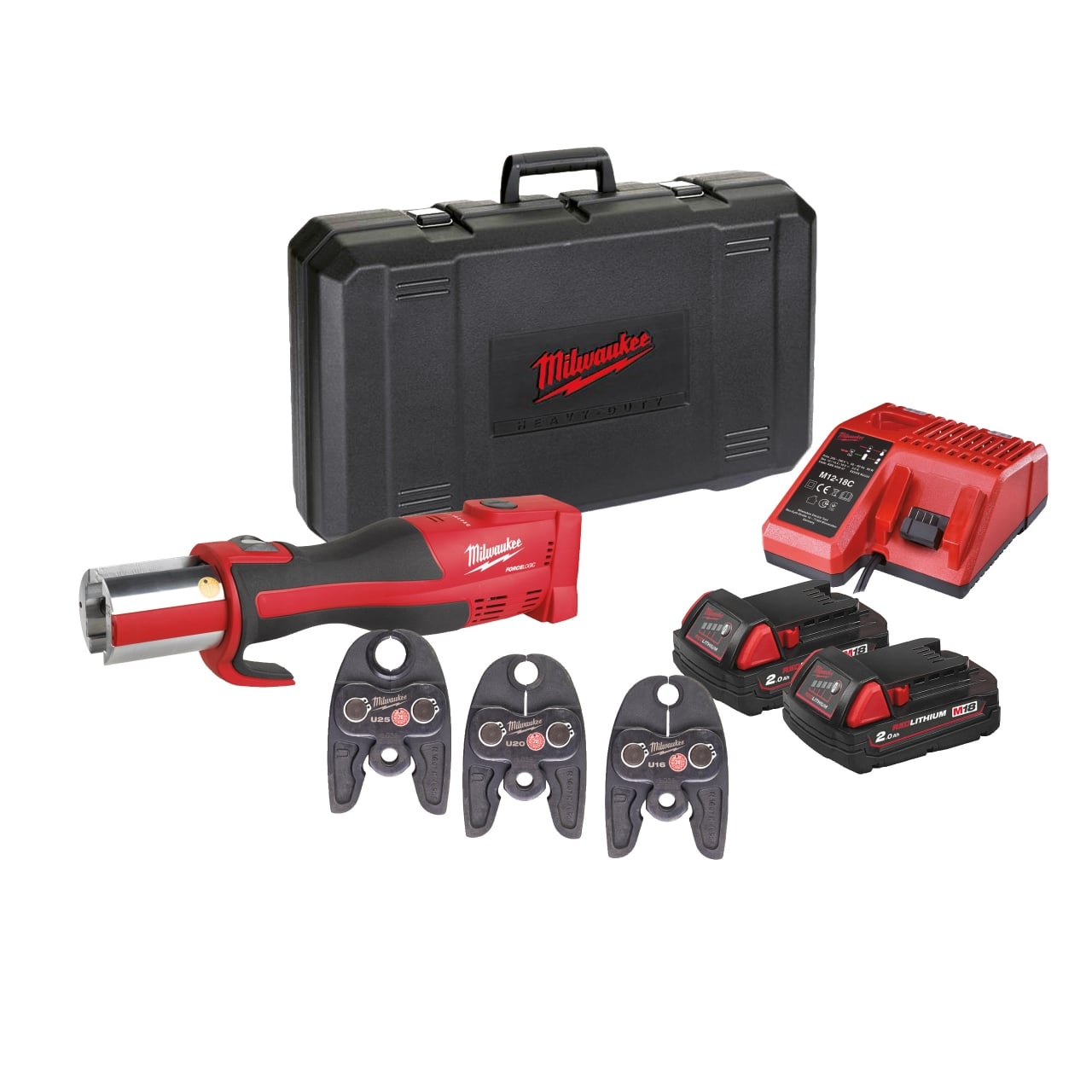 MILWAUKEE Bürstenloses Akku-Presswerkzeug (Sanitär) M18BLHPT-202C U-Set
