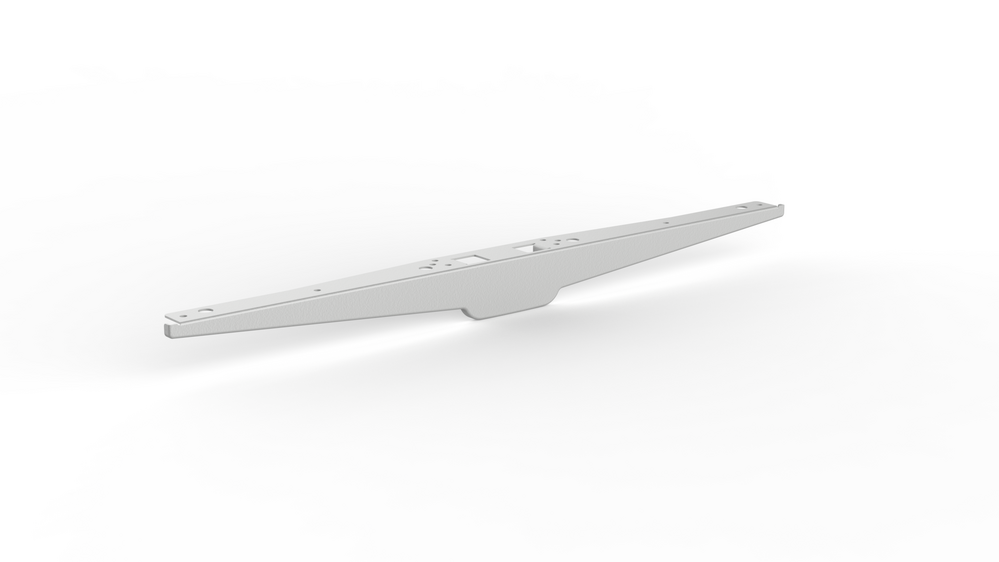 Veyhl Plattenträger, 784 mm, RAL 9016 verkehrsweiß
