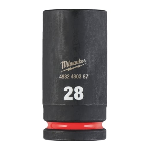 MILWAUKEE 28 x 90 mm SHOCKWAVE Schlagnuss 3/4" lang
