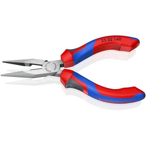 KNIPEX Flachrundzange L.140mm flach/rund ger.pol.Mehrkomp.-Hüllen KNIPEX