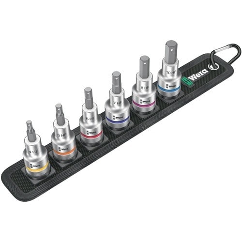 WERA Steckschlüsselsatz Belt C 2 Zyklop 6-tlg.1/2 Zoll 4-10mm f.i6-KT.-Schr.WERA