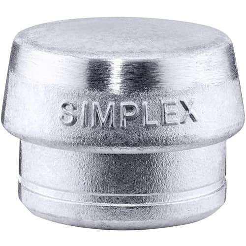 HALDER Schonhammerkopf SIMPLEX Kopf-Ø 80mm Weichmetall silber hart HALDER