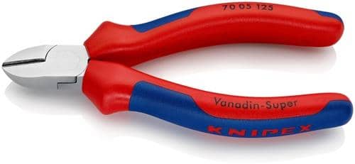 KNIPEX Seitenschneider L.125mm Kopf verchr.Comfort-Griff KNIPEX