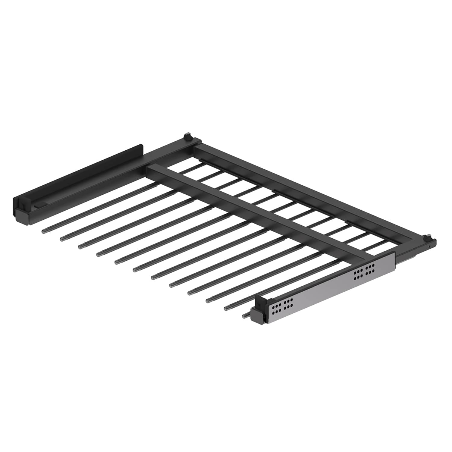 HETTICH Ausziehbarer Hosenhalter Amari, 800 - 900 mm, anthrazit, 9352734
