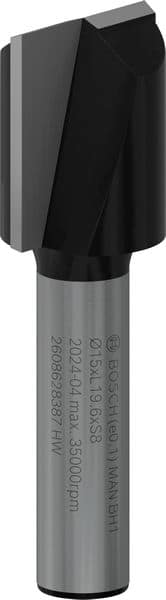 BOSCH Nutfräser Standard for Wood, 8 mm, D1 15 mm, L 20 mm, G 51 mm
