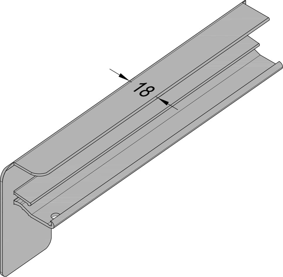 GUTMANN Bordstück B 406 AL, 360 mm, mittelbronze E6/G214