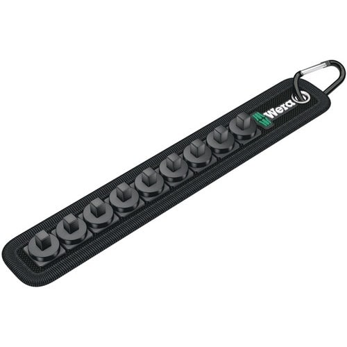 WERA Textilgurt Belt A 9teilig L238xB39mm m.Klettstreifen f.1/4Zoll Nüsse Wera