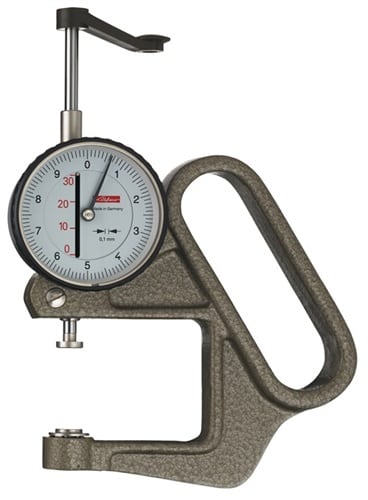 Dickenmessgerät 0-30 mm Ablesung 0,1 mm KÄFER